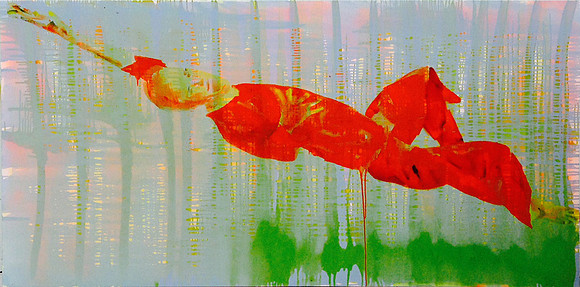 Untitled (free style 2), 2014, oil on canvas, 90*180