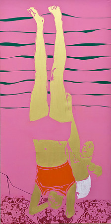 Untitled (one two), 2008, 180*90, private collection), "The weak nuclear force"