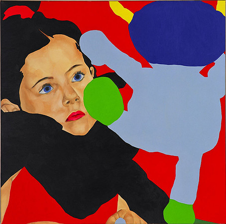 Untitled (blue doll), 2004, 120*120, private collection), "The weak nuclear force"